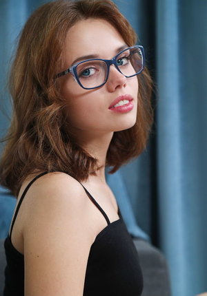 18 year old girl Erin gets deflowered on a bed wearing socks